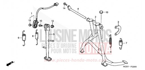 STAND (CBF600S6/SA6/N6/NA6) CBF600NA6 de 2006